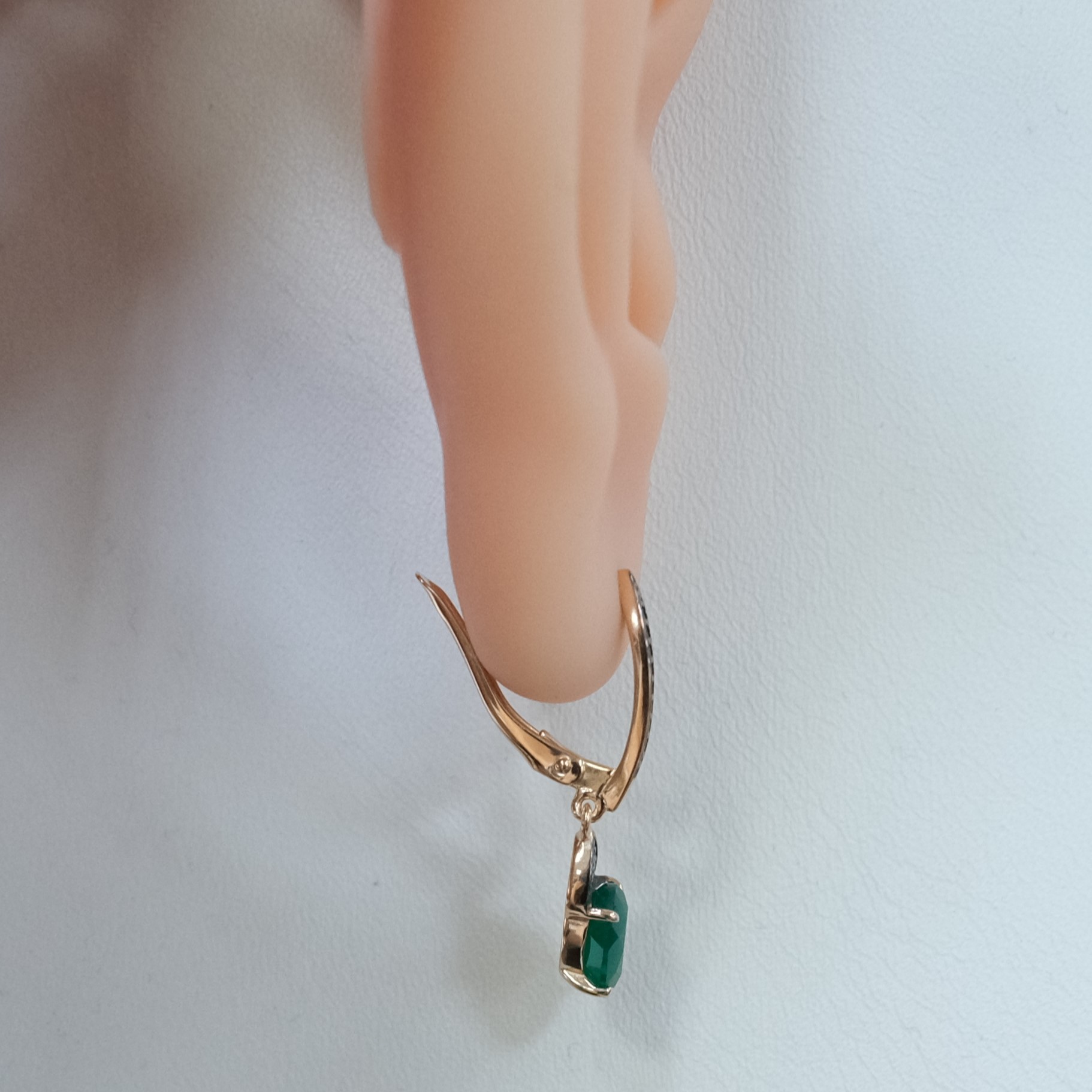 Серебряные серьги с агатами